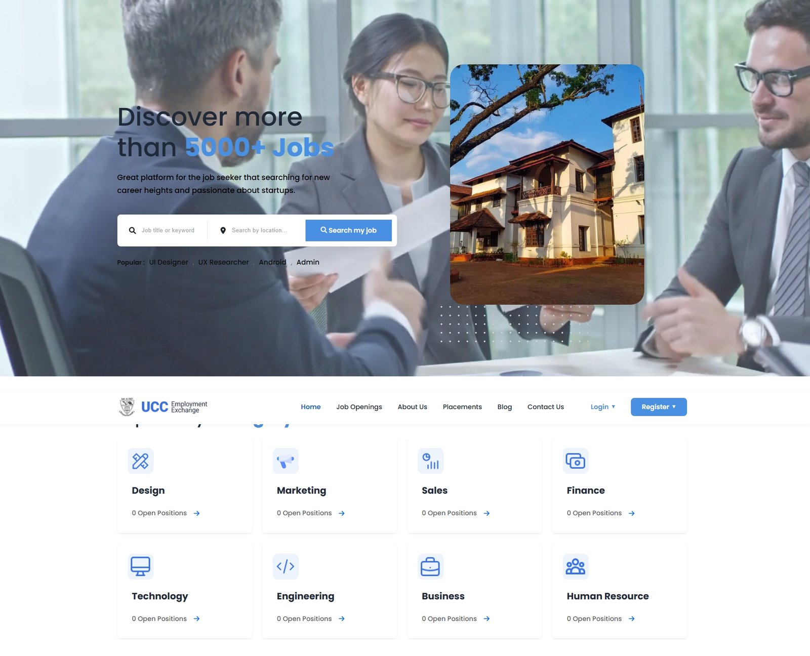 UCC Employment exchange